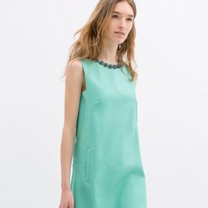 ZARA Embellished Shift Dress